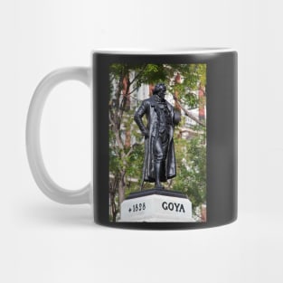 Spain. Madrid. Monument to Goya. Mug